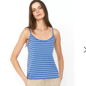 KULE NWT THE NEW SPAGHETTI TANK
DENIM/WHITE size small